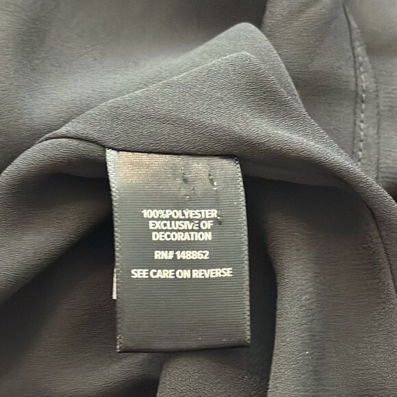 NWT Torrid Black Georgette Embellished Beaded Choker Sleeveless Tank Top 1X - Picture 4 of 5